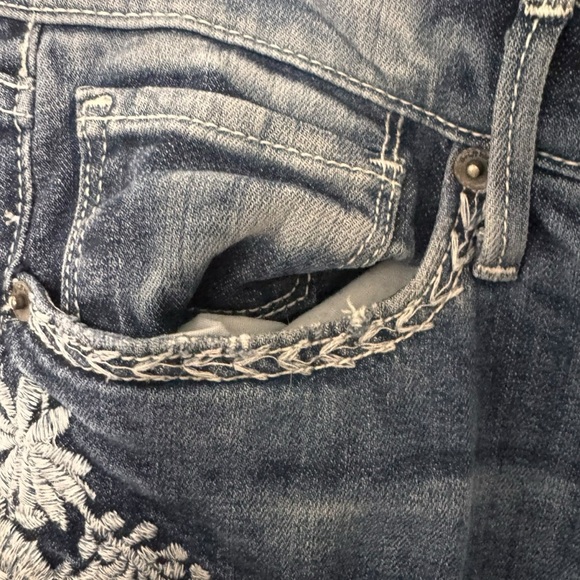 Sundance Driftwood Denim Jeans Marilyn Embroidery boho festival hippie size 29 - Picture 4 of 11
